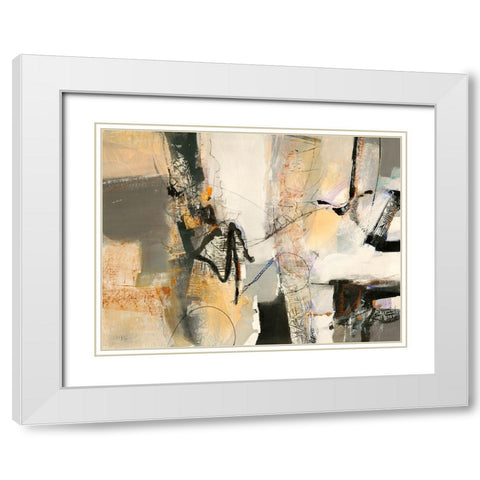 In costruzione White Modern Wood Framed Art Print with Double Matting by Piovan, Maurizio