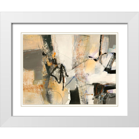 In costruzione White Modern Wood Framed Art Print with Double Matting by Piovan, Maurizio