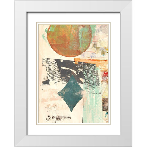 Pop Love #3 (detail-Moon) White Modern Wood Framed Art Print with Double Matting by Winkel, Peter