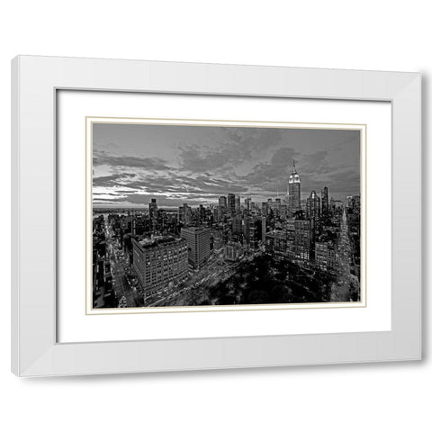 Chelsea and Midtown Manhattan_BN White Modern Wood Framed Art Print with Double Matting by Berenholtz, Richard