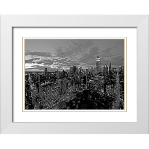 Chelsea and Midtown Manhattan_BN White Modern Wood Framed Art Print with Double Matting by Berenholtz, Richard