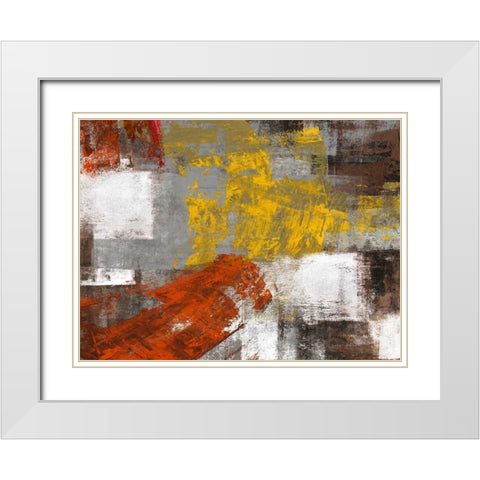 Summer Breeze White Modern Wood Framed Art Print with Double Matting by Stone, Jim