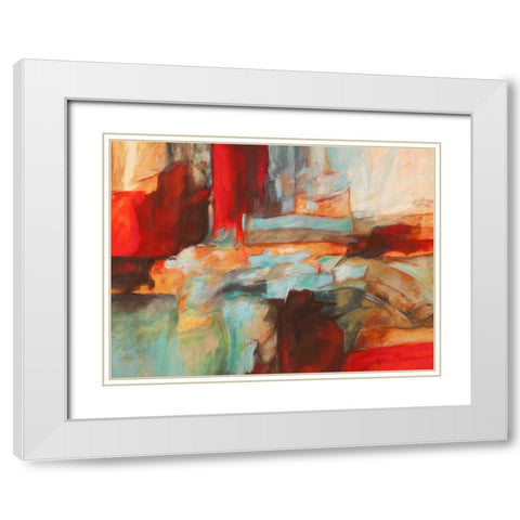 Recollection White Modern Wood Framed Art Print with Double Matting by Stone, Jim