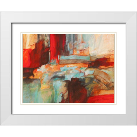 Recollection White Modern Wood Framed Art Print with Double Matting by Stone, Jim