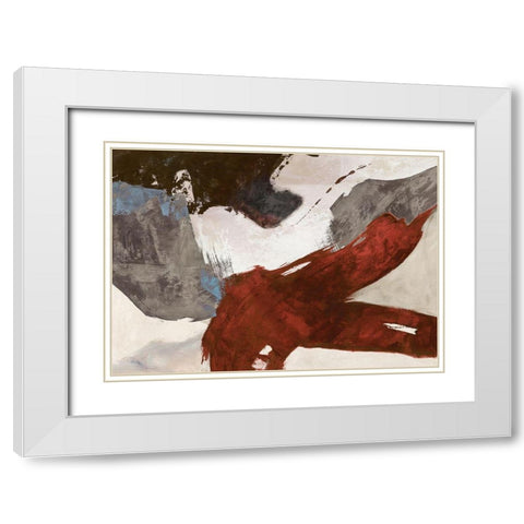 Elevation White Modern Wood Framed Art Print with Double Matting by Jim, Stone