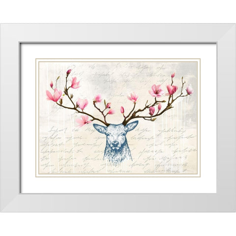 King of the Wilderness White Modern Wood Framed Art Print with Double Matting by Matt, Spencer