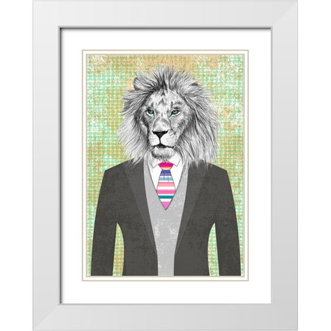 Distinguished Sovereign White Modern Wood Framed Art Print with Double Matting by Matt, Spencer