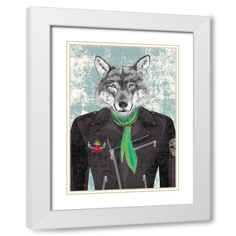 Road King White Modern Wood Framed Art Print with Double Matting by Matt, Spencer