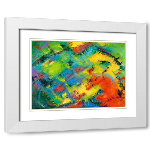 Immagini di viaggi White Modern Wood Framed Art Print with Double Matting by Marzari, Tebo