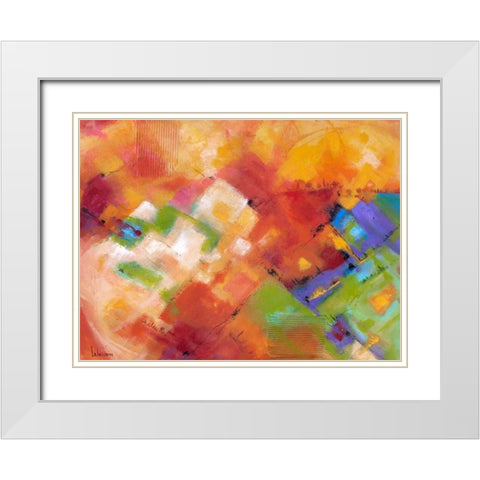 Terre baciate dal sole White Modern Wood Framed Art Print with Double Matting by Marzari, Tebo