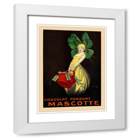 Chocolat fondant Mascotte White Modern Wood Framed Art Print with Double Matting by Dylen, Jean