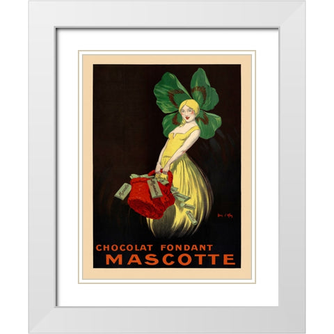 Chocolat fondant Mascotte White Modern Wood Framed Art Print with Double Matting by Dylen, Jean