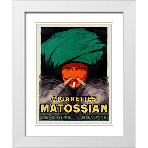 Cigarettes Matossian White Modern Wood Framed Art Print with Double Matting by Dylen, Jean