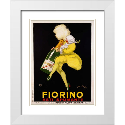 Fiorino Asti Spumante 1922 White Modern Wood Framed Art Print with Double Matting by DYlen, Jean
