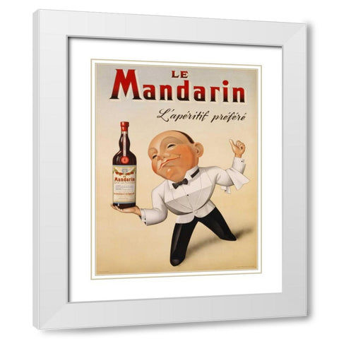 Le Mandarin Lâ€™Aperitif Prefere 1932 White Modern Wood Framed Art Print with Double Matting by Anonymous