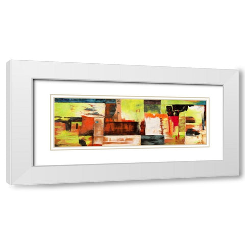 Jungle White Modern Wood Framed Art Print with Double Matting by Aprile, Alessio