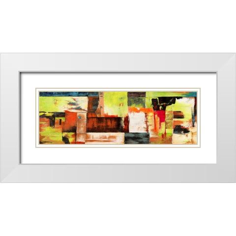 Jungle White Modern Wood Framed Art Print with Double Matting by Aprile, Alessio