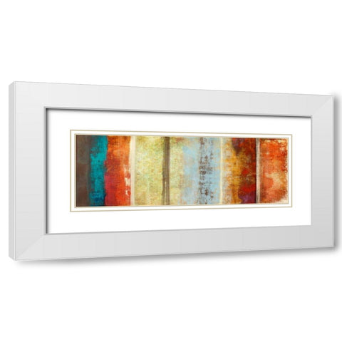 June White Modern Wood Framed Art Print with Double Matting by Baron, Alphonse