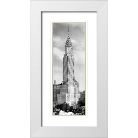 Chrysler Building, NYC White Modern Wood Framed Art Print with Double Matting by Anonymous