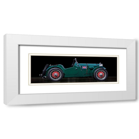 MC race car White Modern Wood Framed Art Print with Double Matting by Gasoline Images