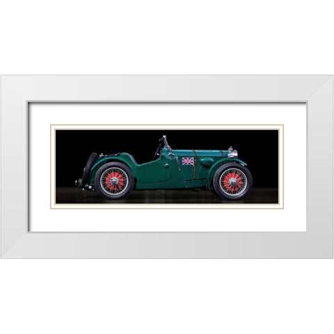 MC race car White Modern Wood Framed Art Print with Double Matting by Gasoline Images