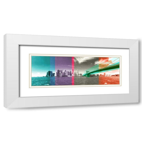 Attitude of a City White Modern Wood Framed Art Print with Double Matting by Big City Photos