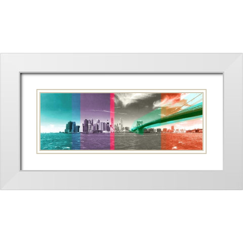Attitude of a City White Modern Wood Framed Art Print with Double Matting by Big City Photos