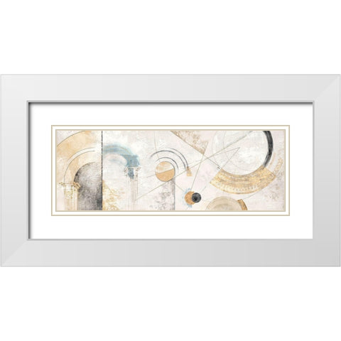 Geometrie complesse White Modern Wood Framed Art Print with Double Matting by Armenti, Arturo