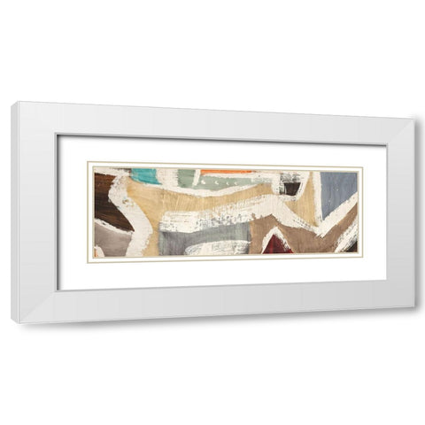 Comfort Zone White Modern Wood Framed Art Print with Double Matting by Anne, Munson
