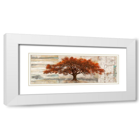 Rubra White Modern Wood Framed Art Print with Double Matting by Bacci, Leonardo