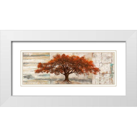 Rubra White Modern Wood Framed Art Print with Double Matting by Bacci, Leonardo