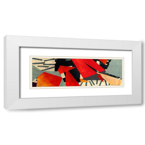 Memphis Blues (detail) White Modern Wood Framed Art Print with Double Matting by Bacci, Leonardo