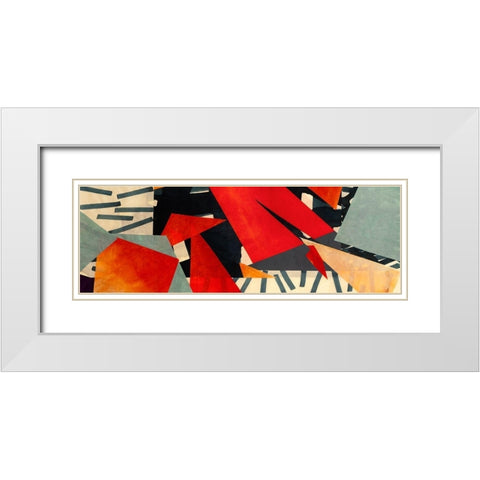 Memphis Blues (detail) White Modern Wood Framed Art Print with Double Matting by Bacci, Leonardo