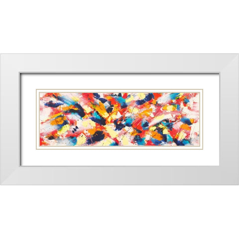 Rocking Waves White Modern Wood Framed Art Print with Double Matting by Ferri, Bob