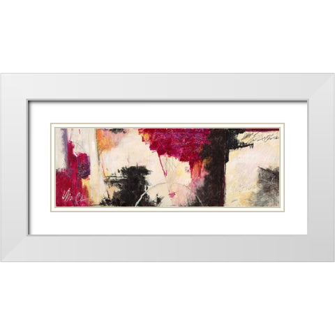 Passion White Modern Wood Framed Art Print with Double Matting by Olin, Chaz