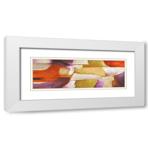 Wild Thang White Modern Wood Framed Art Print with Double Matting by Olin, Chaz