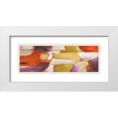 Wild Thang White Modern Wood Framed Art Print with Double Matting by Olin, Chaz