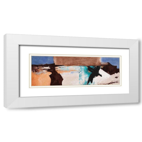 Bahamas White Modern Wood Framed Art Print with Double Matting by Olin, Chaz