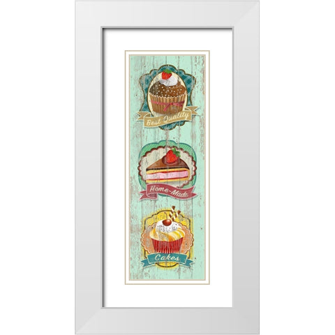 Best Quality Cakes White Modern Wood Framed Art Print with Double Matting by Skip Teller