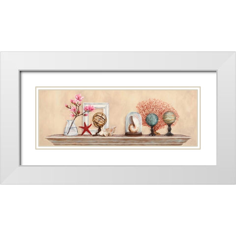 Memoires de voyage White Modern Wood Framed Art Print with Double Matting by Dellal, Remy