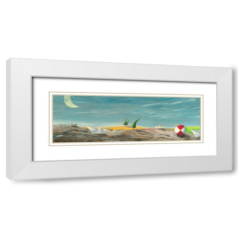 Rotolando verso Sud White Modern Wood Framed Art Print with Double Matting by Larotonda, Donato