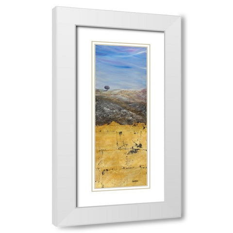 Solitario White Modern Wood Framed Art Print with Double Matting by Larotonda, Donato