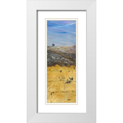 Solitario White Modern Wood Framed Art Print with Double Matting by Larotonda, Donato