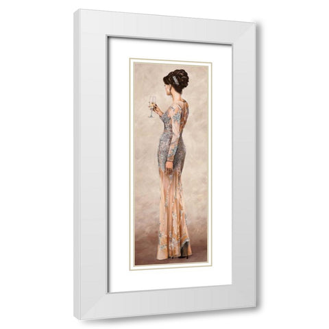 Grand Soiree II White Modern Wood Framed Art Print with Double Matting by Duval, Sonya