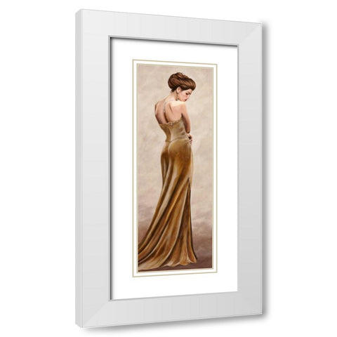 Grand Soiree III White Modern Wood Framed Art Print with Double Matting by Duval, Sonya