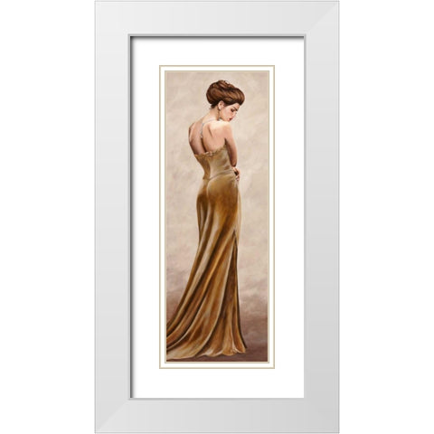 Grand Soiree III White Modern Wood Framed Art Print with Double Matting by Duval, Sonya