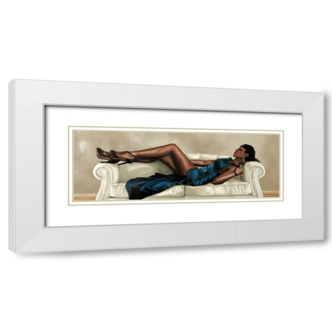 Elegance White Modern Wood Framed Art Print with Double Matting by Ciccone, Emilio
