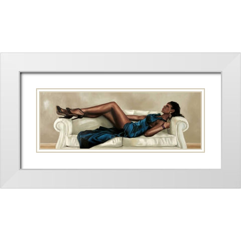 Elegance White Modern Wood Framed Art Print with Double Matting by Ciccone, Emilio