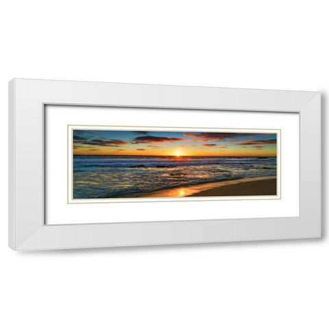 Sunset, Leeuwin National Park, Australia White Modern Wood Framed Art Print with Double Matting by Krahmer, Frank