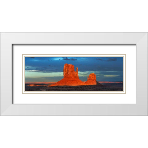 Monument Valley, Arizona White Modern Wood Framed Art Print with Double Matting by Krahmer, Frank